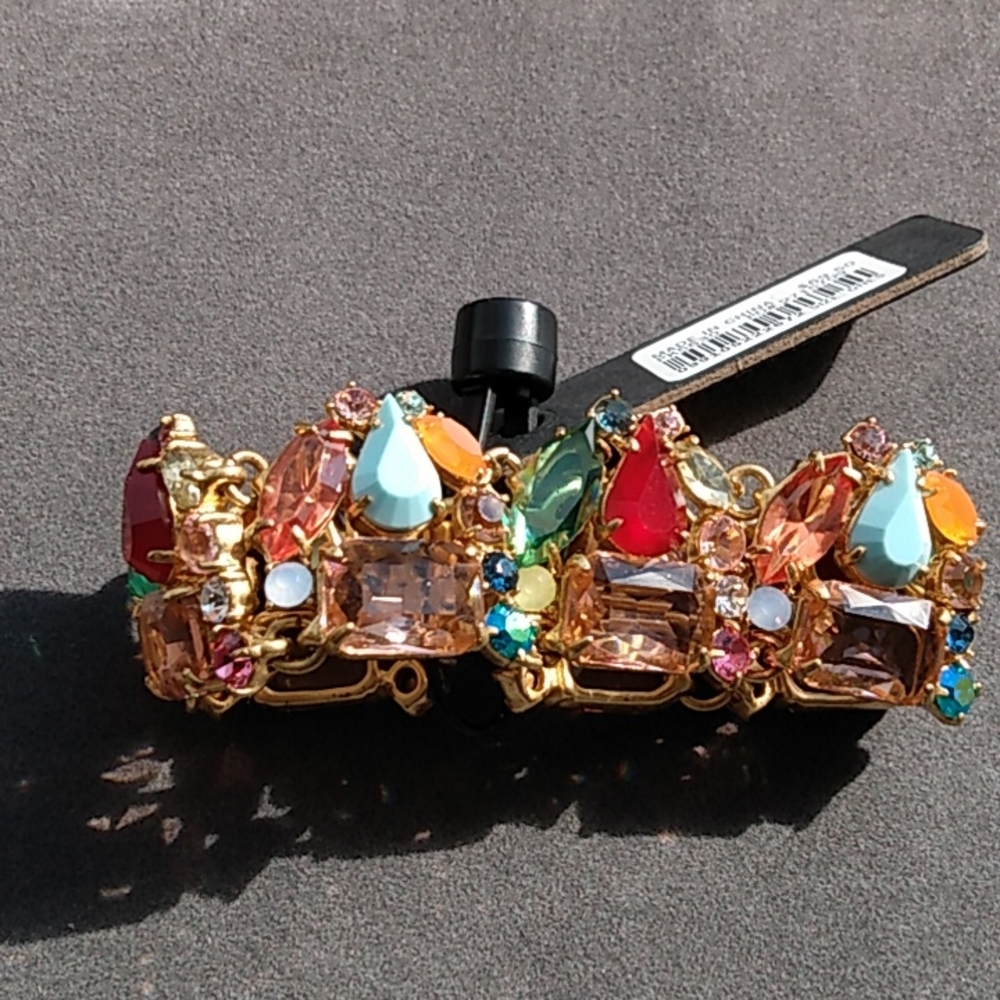 J Crew Glass Bead bracelet "Brilliant Peony"